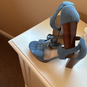 Michael Kors Blue Suede Women's Sandals!